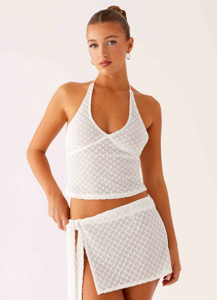 Bernie Halter Top - Avorio