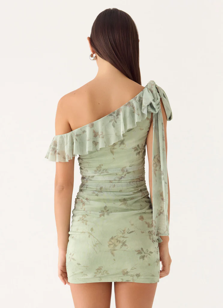 Vestito Mini Hidden Gesture - Pino Sfumato