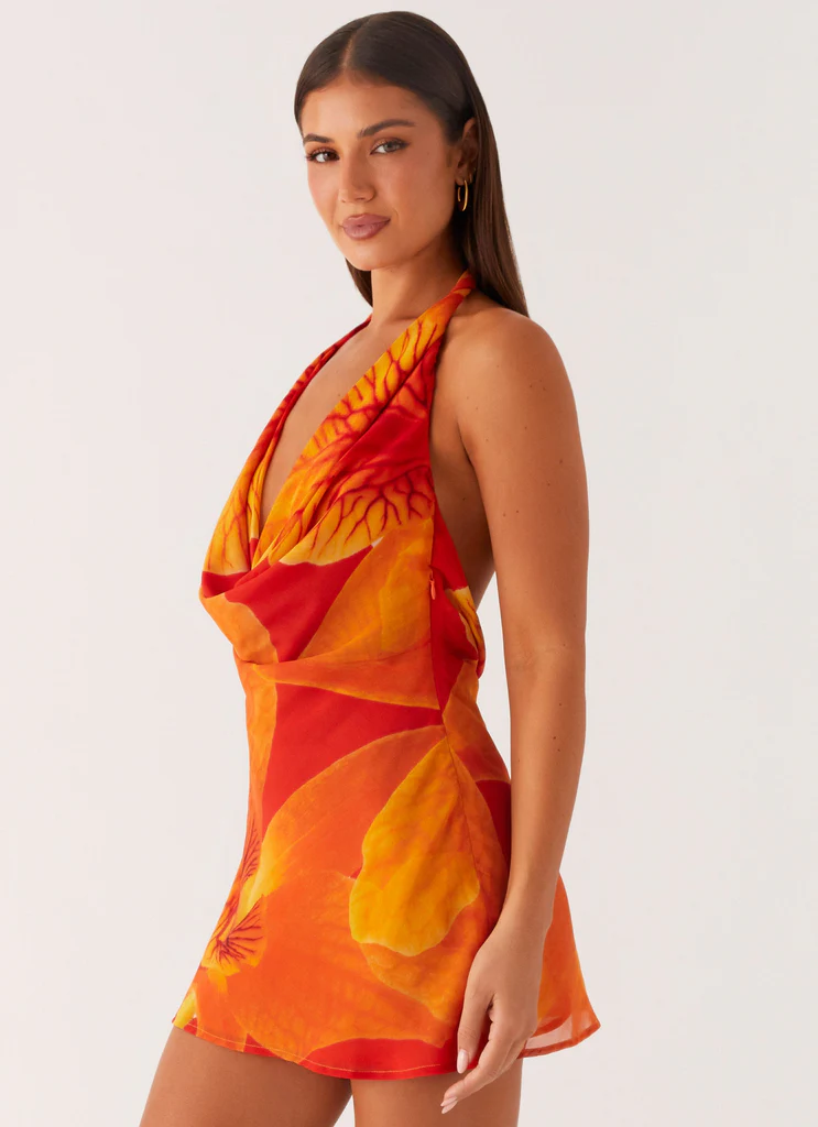 Vestito Mini Camicia Solar Beam - Arancione Sereno