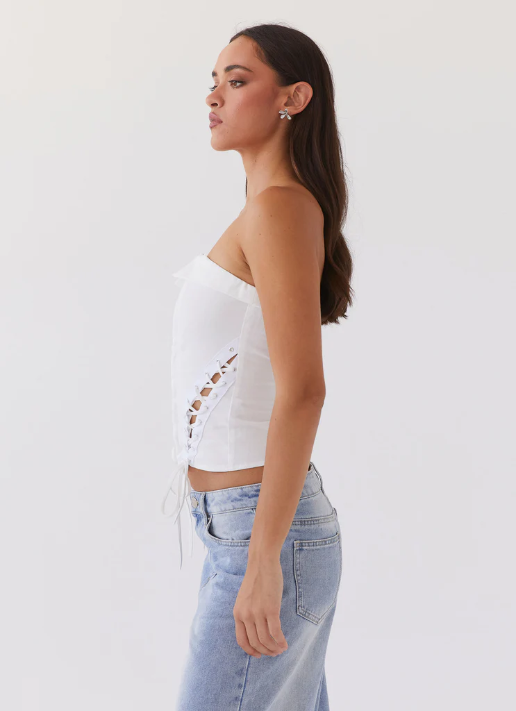 Top Bustier Anima Gemella - Bianco