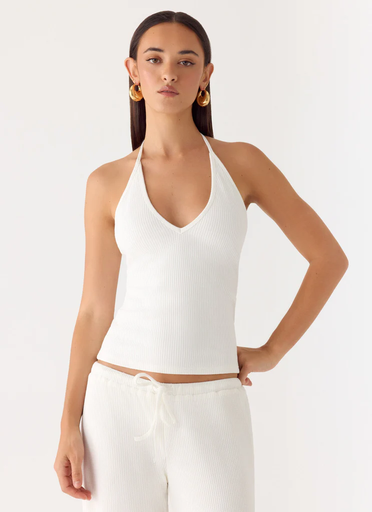 Top a spalline Henry - Avorio