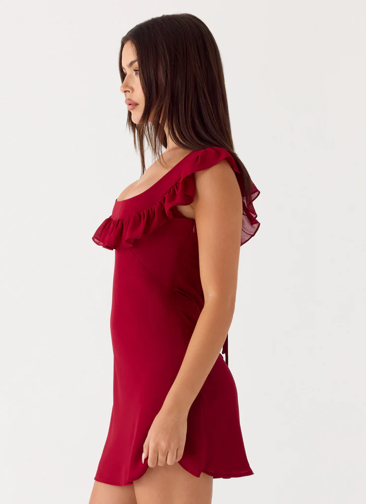 Malina Mini Vestito - Rosso Scuro