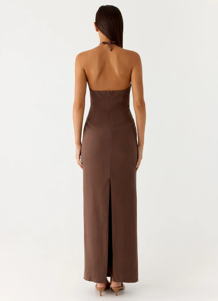 Abito Maxi Bloomers - Marrone