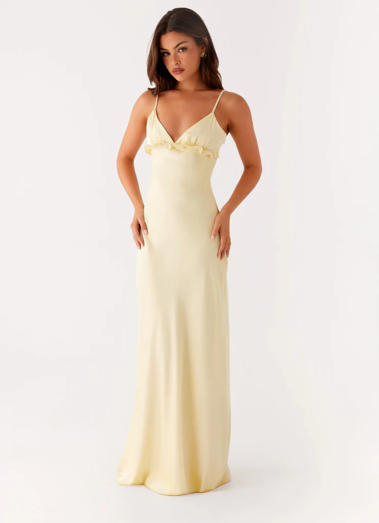 Elona Maxi Dress - Giallo Bambino
