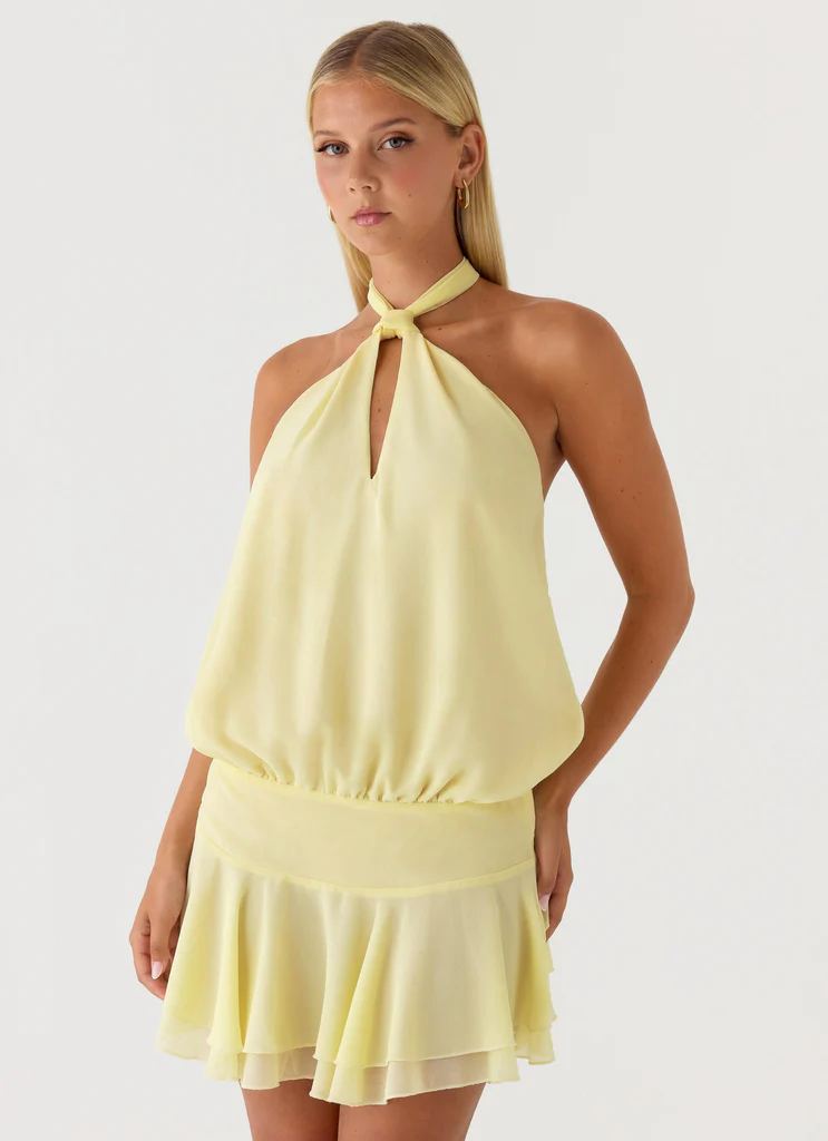 Mini Vestito Inizio - Giallo Burro