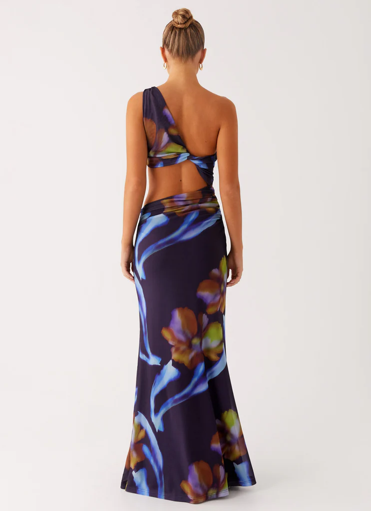 Abito Maxi Zanzibar – Fiori Scuri Abito Maxi Zanzibar - Fiori Scuri