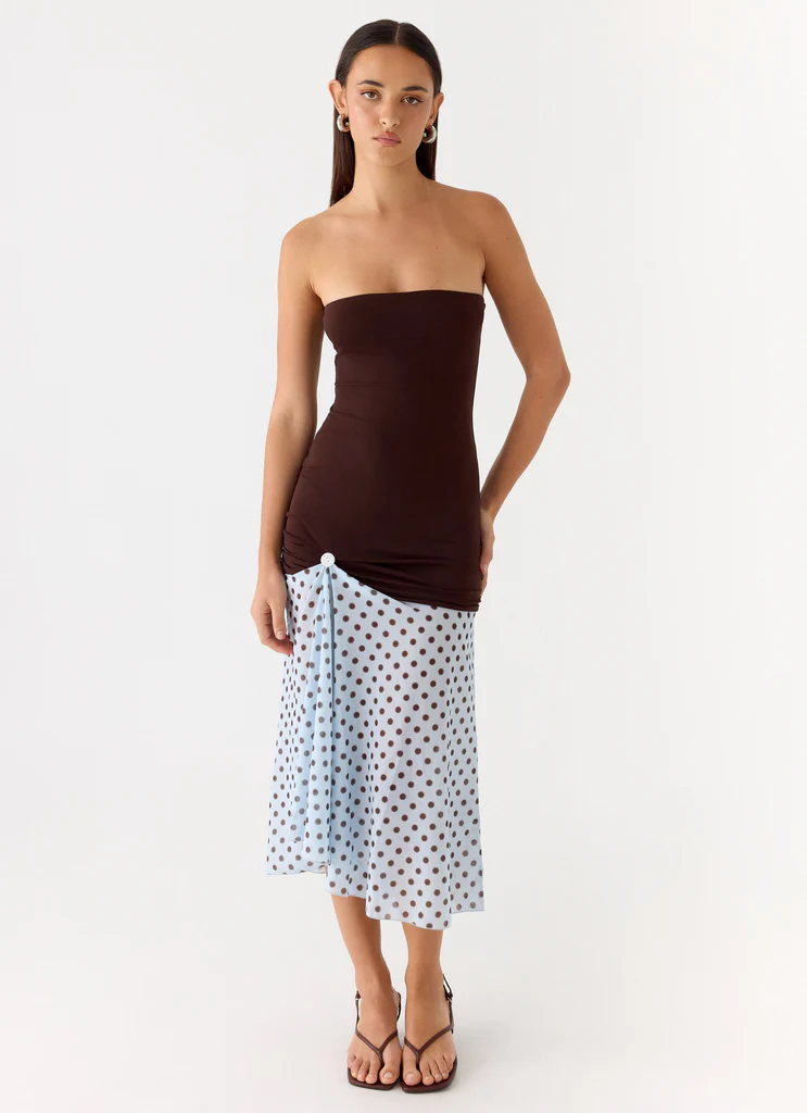 Vestito Midi Schell - Puntini Cioccolato