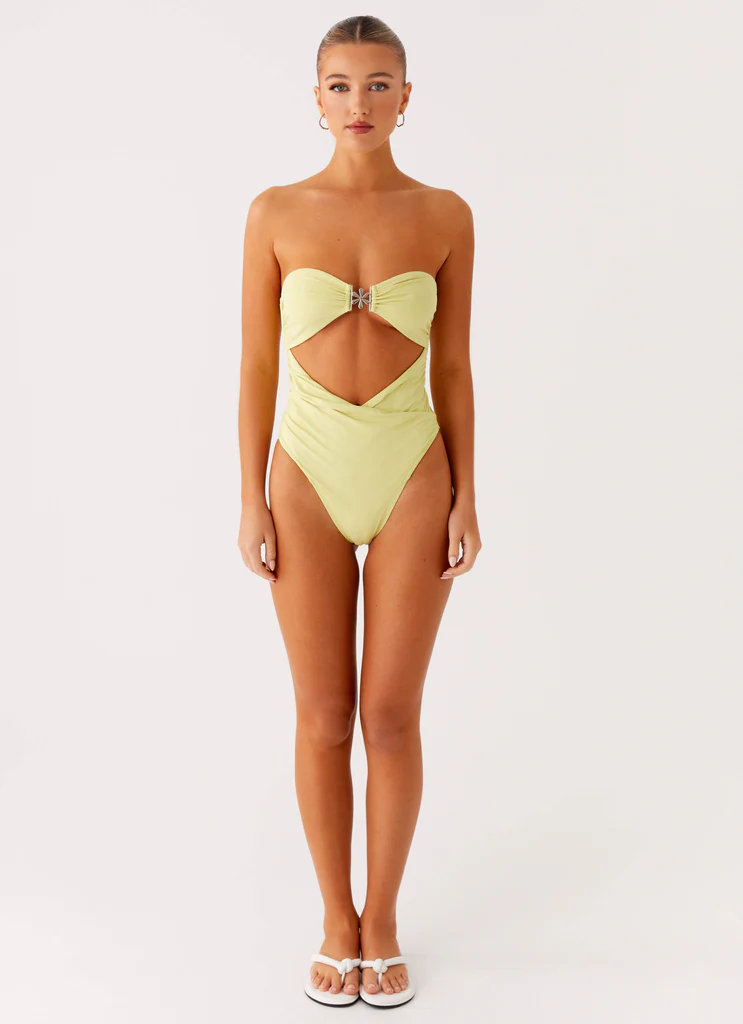 Tuta da bagno monopezzo Ocean Tempest - Lime