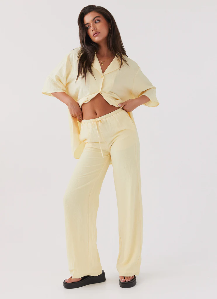 Pantaloni The Good Days – Limone Pantaloni The Good Days - Limone