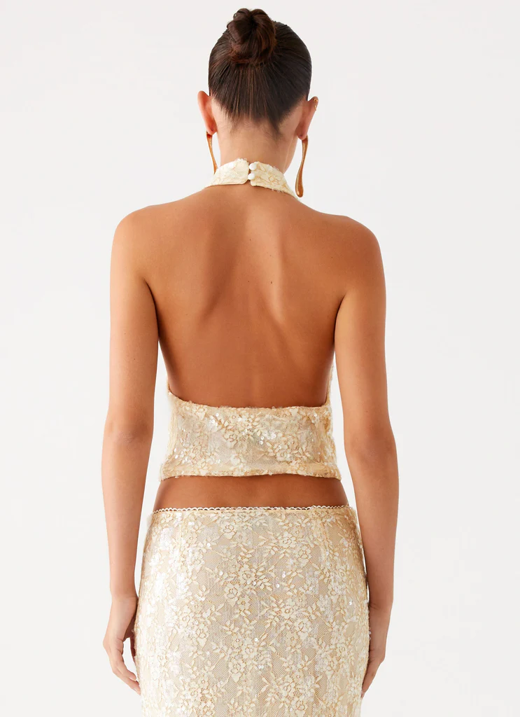 Bling It On Cowl Top - Avorio