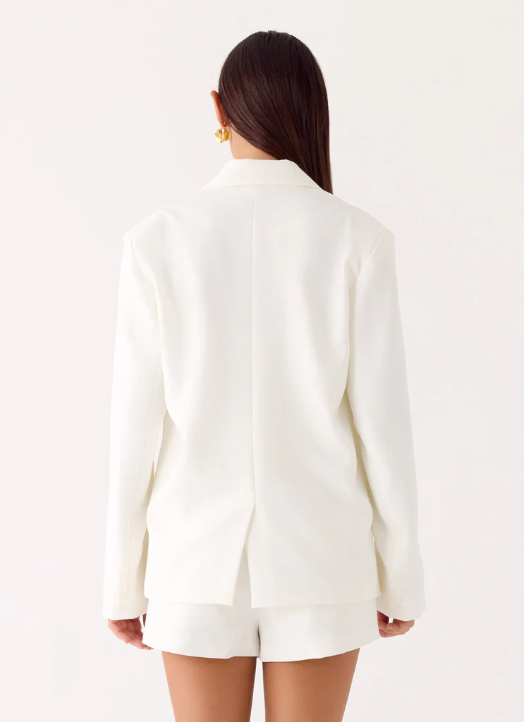 Blazer in Tessuto Asher - Bianco