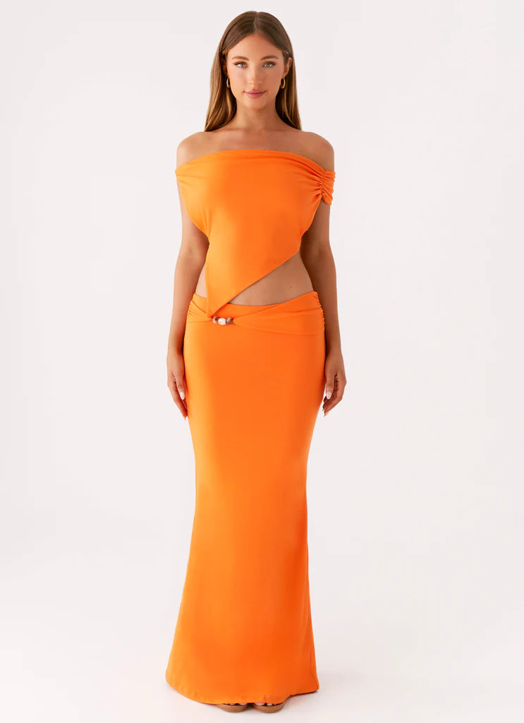 Mention Maxi Skirt - Arancione