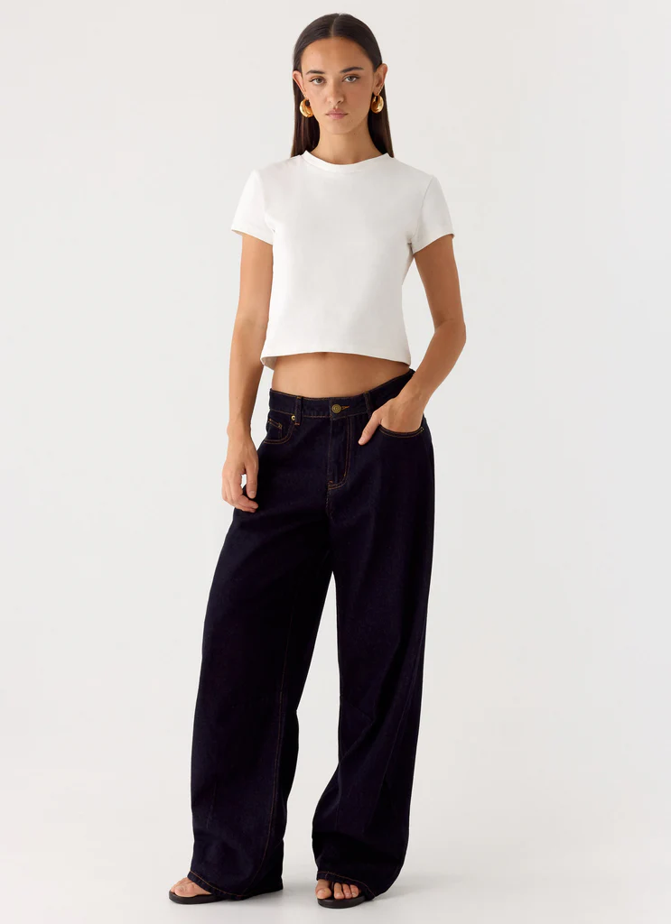 Jeans in Denim Ronan - Indigo Grezzo