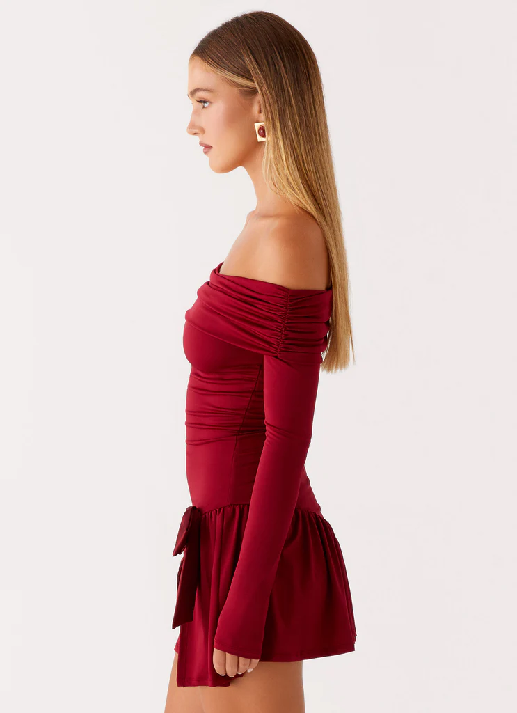 Grazia Mini Dress - Rosso