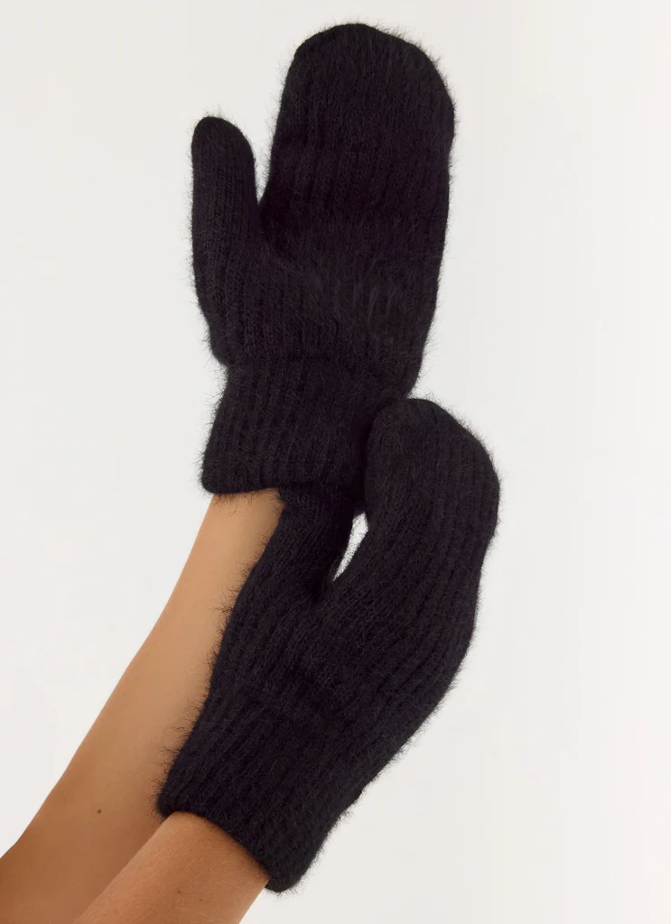 Guanti in maglia Winter Blaze - Nero