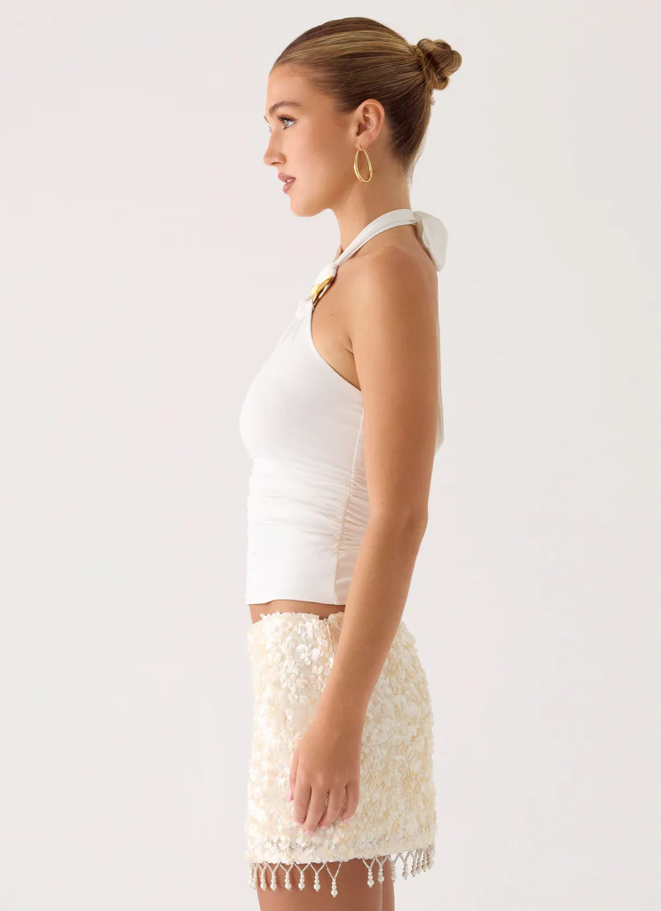 Top Halter Khai - Bianco