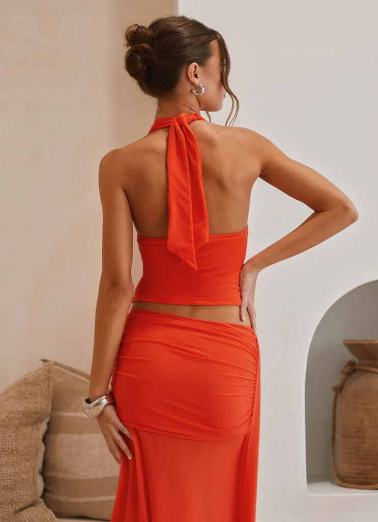 Top a Spalline Blaze - Rosso Fuoco