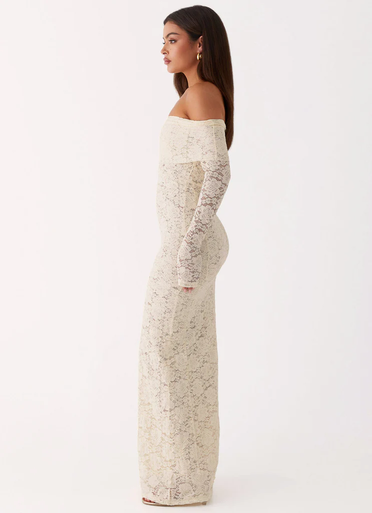Vestito Maxi in Pizzo Yours Always - Avorio