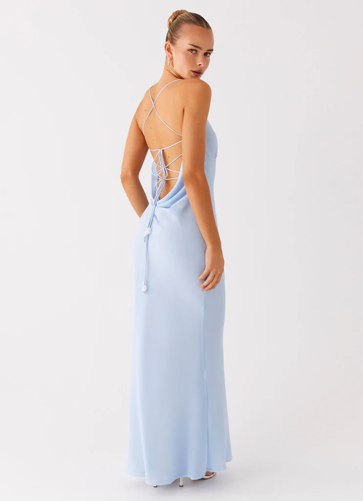 Abito Maxi Cabello - Azzurro Pallido