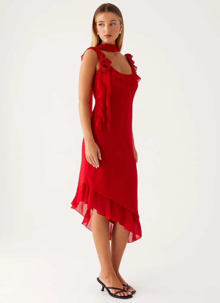 Vestito Midi Fariday - Rosso
