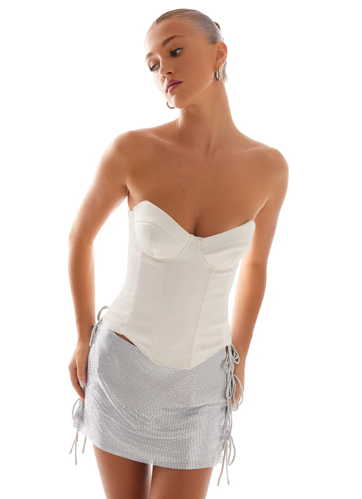 Corset in Seta Radar - Avorio