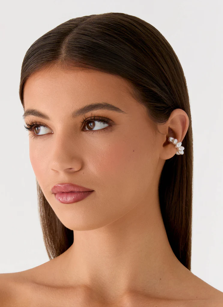 Orecchino a Cuff con Perla - Perla