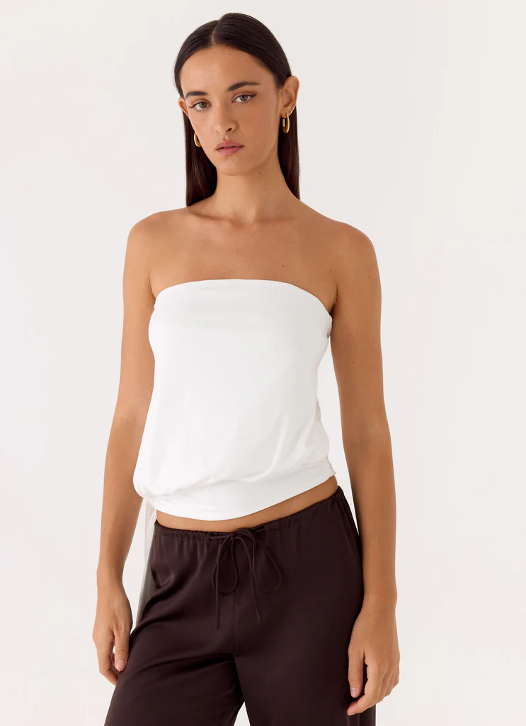 Top Senza Spalline Livia - Bianco