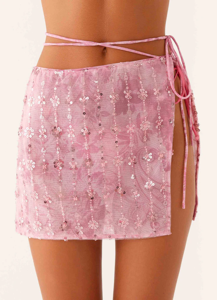 Mini gonna Stacie – Spirale rosa Mini gonna Stacie - Spirale rosa