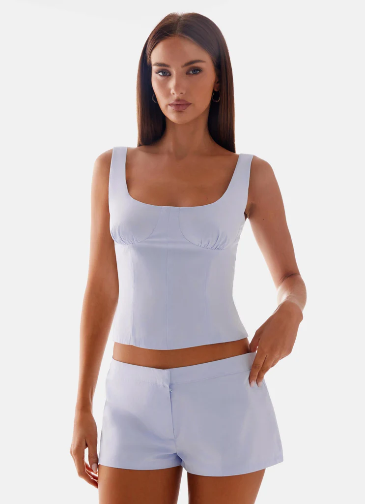 Top Bustier Coastline - Blu