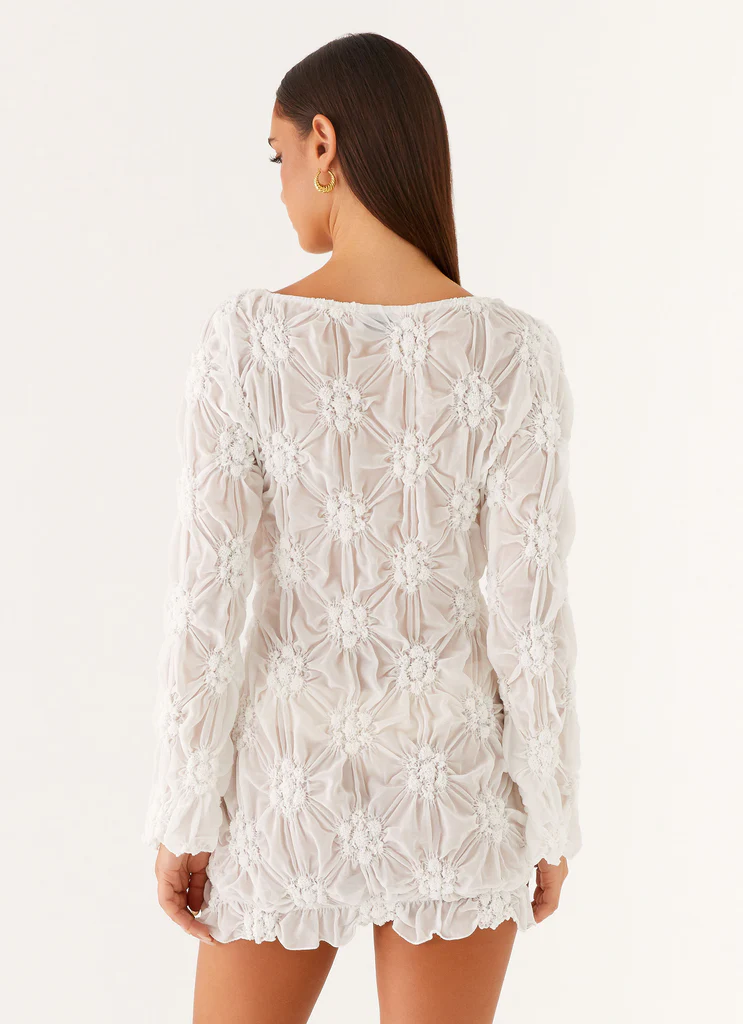 Vestito a Maniche Lunghe Mia – Avorio Vestito a Maniche Lunghe Mia - Avorio