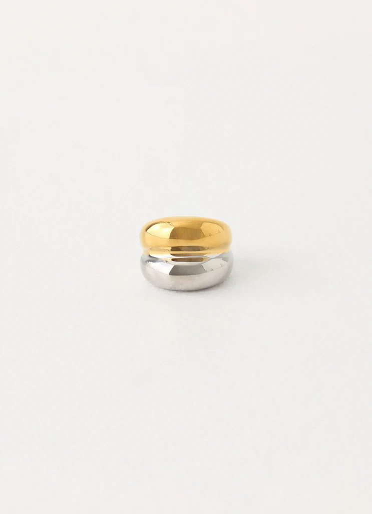 Anello Hushed Tone - Oro/Argento
