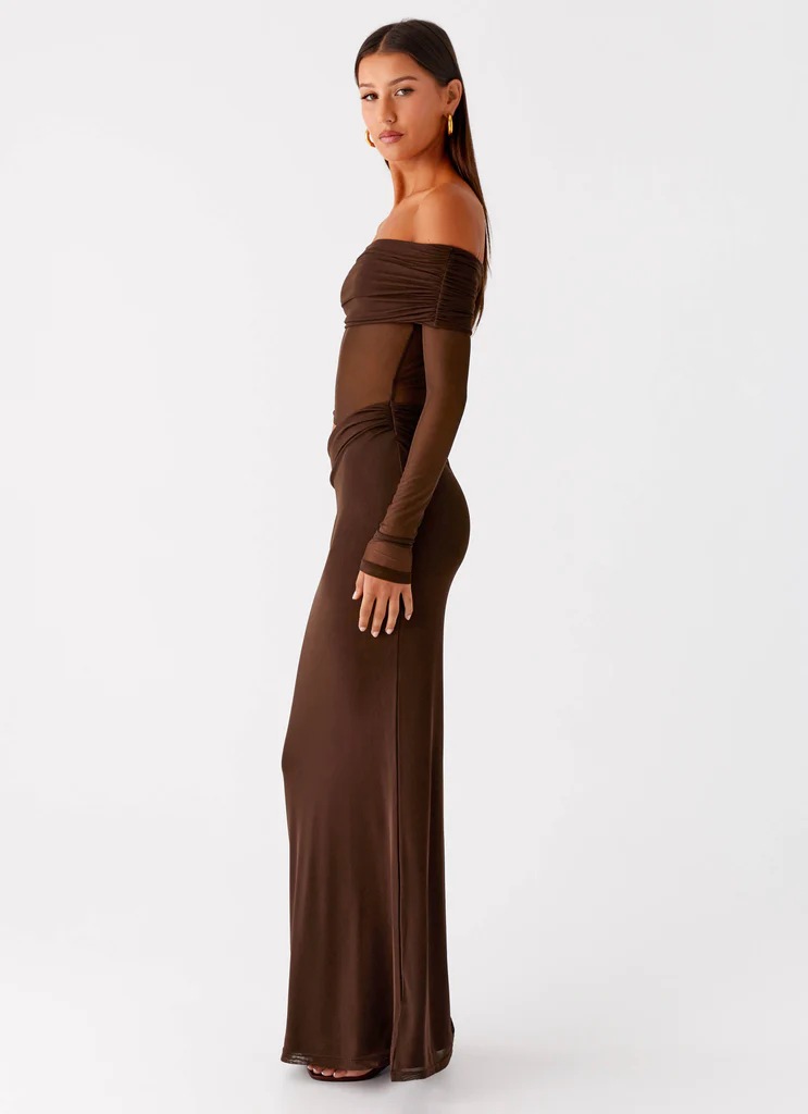 Abito Maxi Emery - Cioccolato