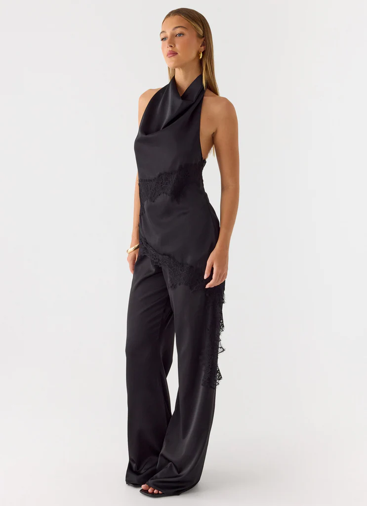 Top a collo Emilee - Nero