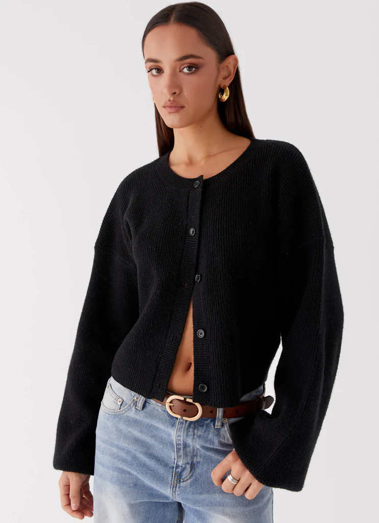 Cardigan Daphne in Maglia - Nero