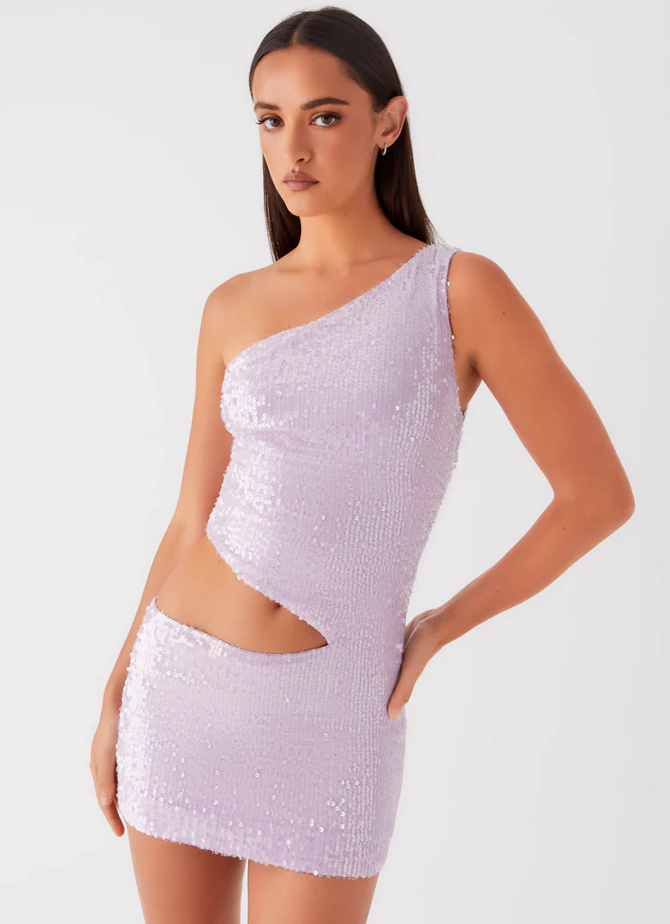 Vestito Mini in Tulle Alannah - Lavanda