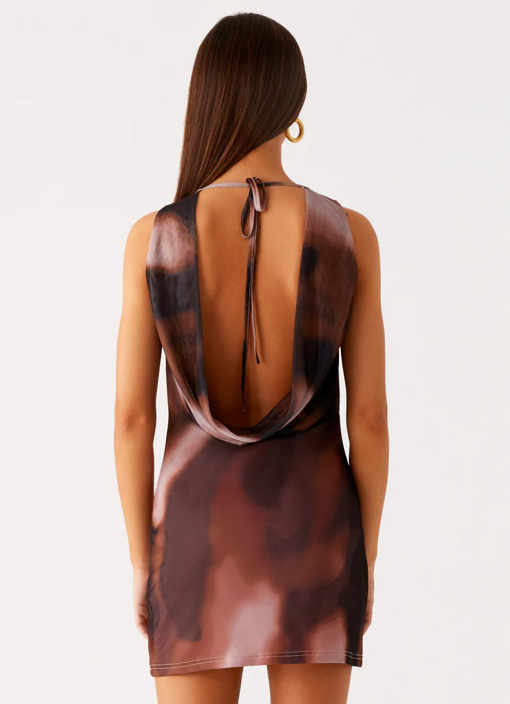 Larson Mini Dress - Nero Gradient
