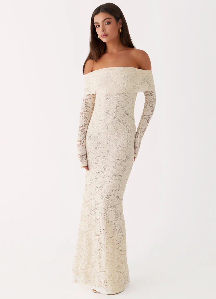 Vestito Maxi in Pizzo Yours Always - Avorio
