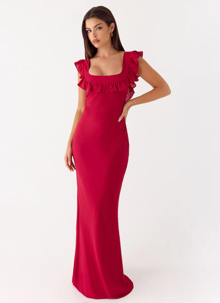 Abito Maxi Malina - Rosso Scuro