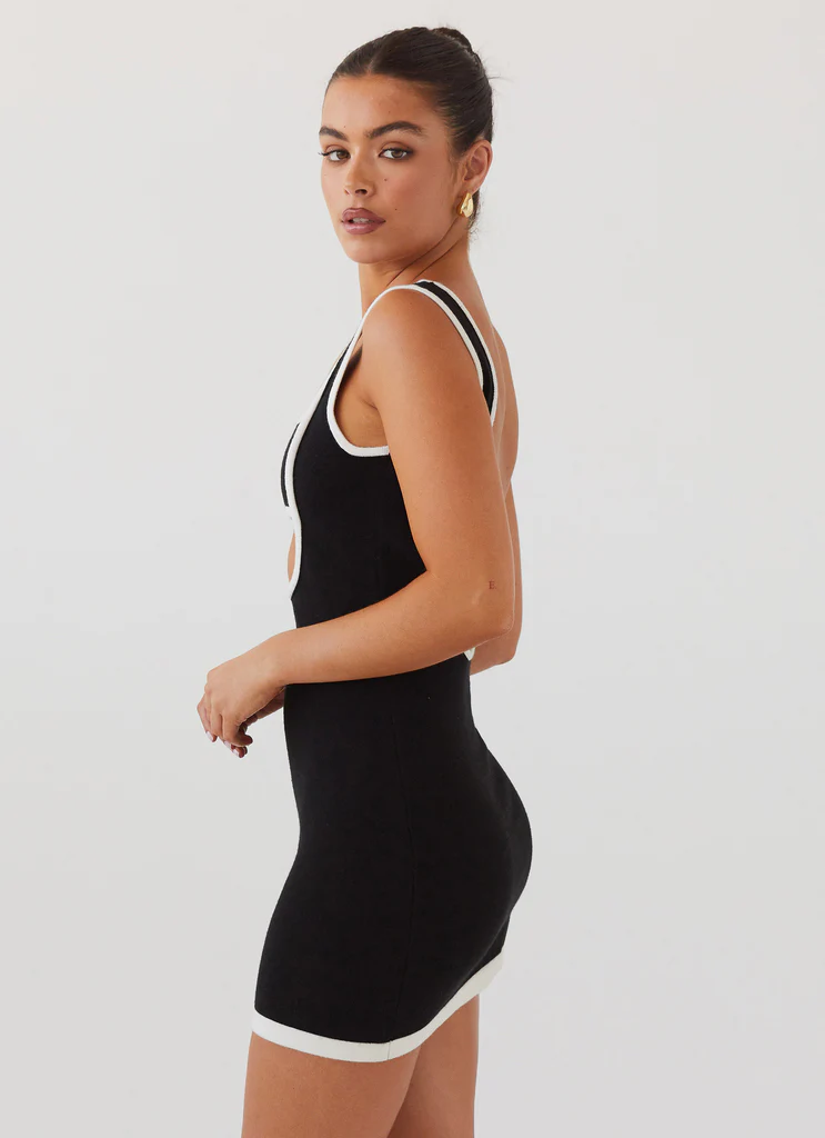 Lost In Paris Maglietta Mini Vestito – Nero Lost In Paris Maglietta Mini Vestito - Nero