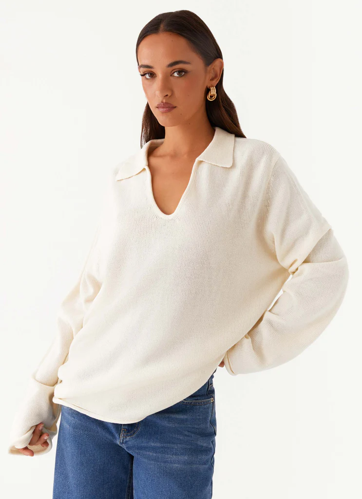 Maglione Deena in Lana - Bianco