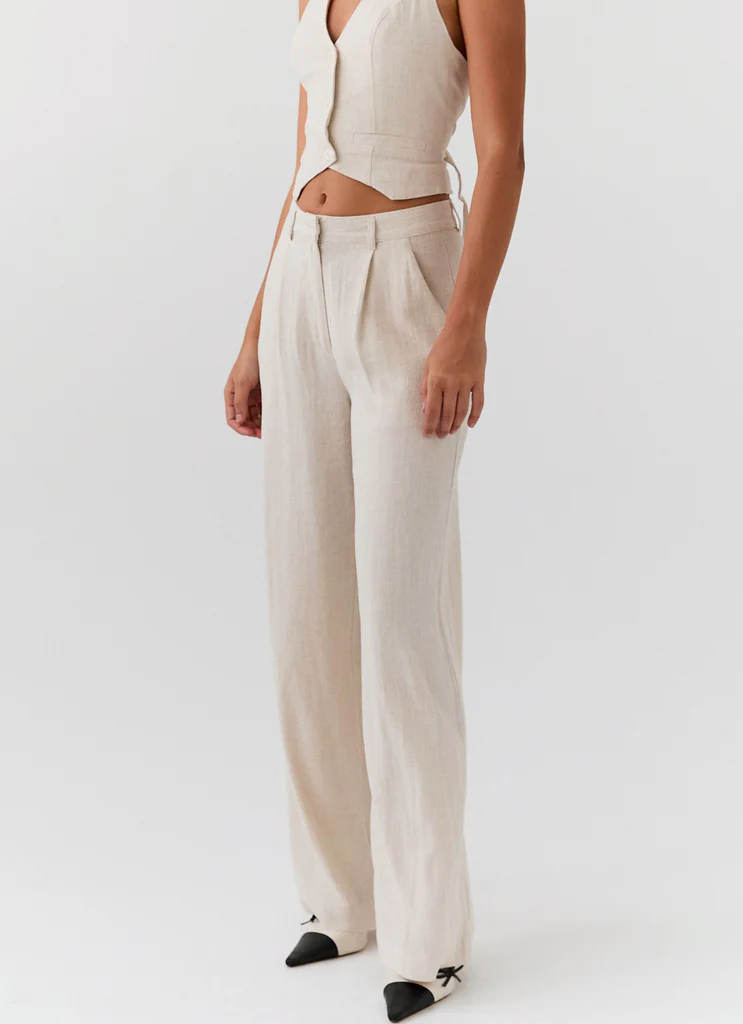 Pantaloni in Lino Heatwave - Avena