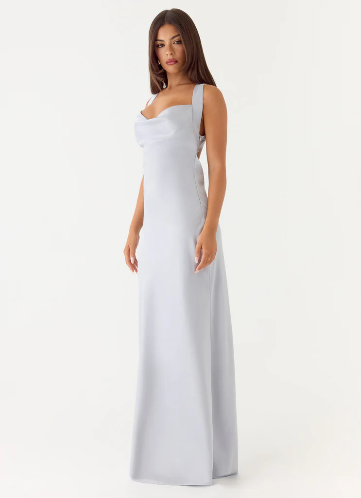 Zandie Maxi Dress - Blu Grigiastro