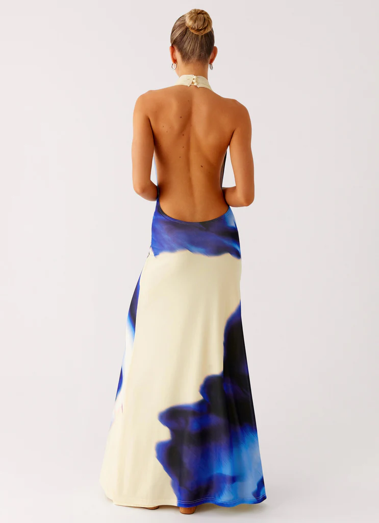 Only A Feeling, abito maxi con collo a camicia – Fiori Eredità Only A Feeling, abito maxi con collo a camicia - Fiori Eredità
