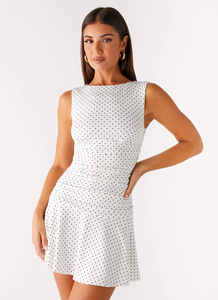 Kelda Mini Dress - Puntini Bianchi