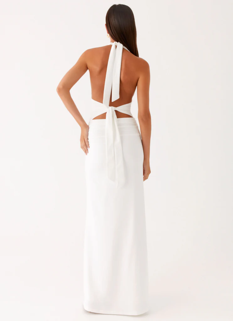 Abito Maxi Ilaria Halter - Bianco