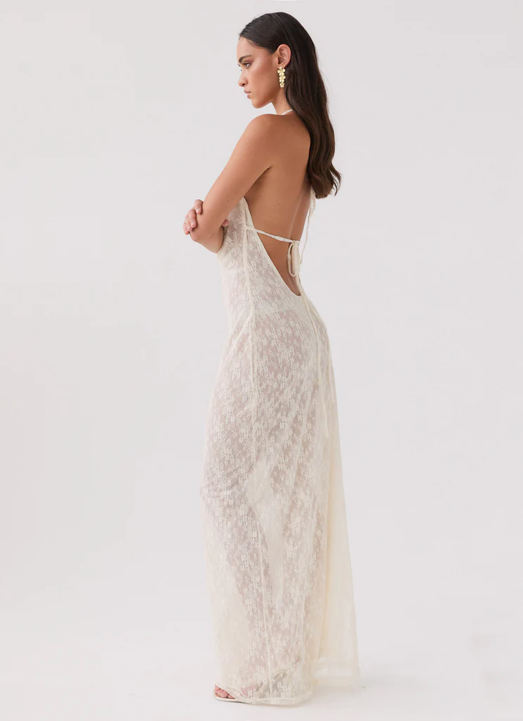 Abito Maxi Champagne Coastline - Avorio