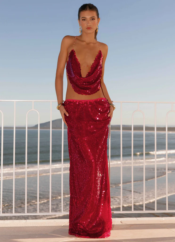 Gonna Maxi Amosa - Fucsia