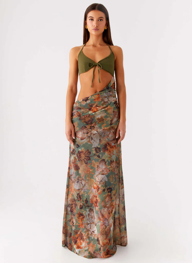 Abito Maxi Overgrown - Fiori Vintage