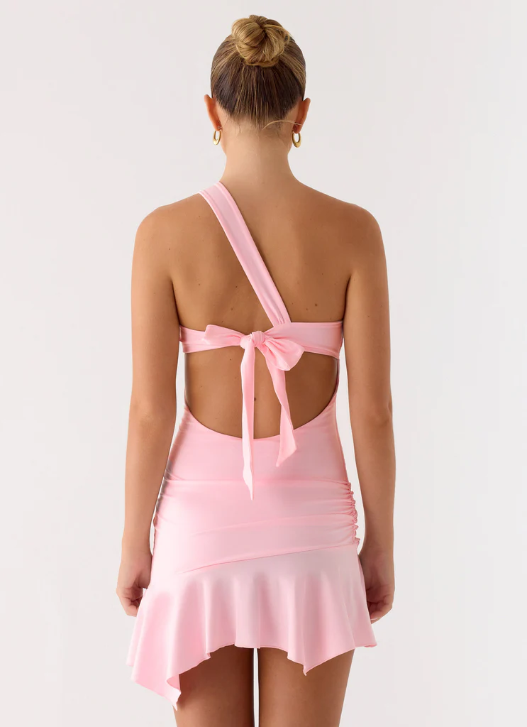 Vestito Mini a Taglio Non Tuo Fan - Rosa