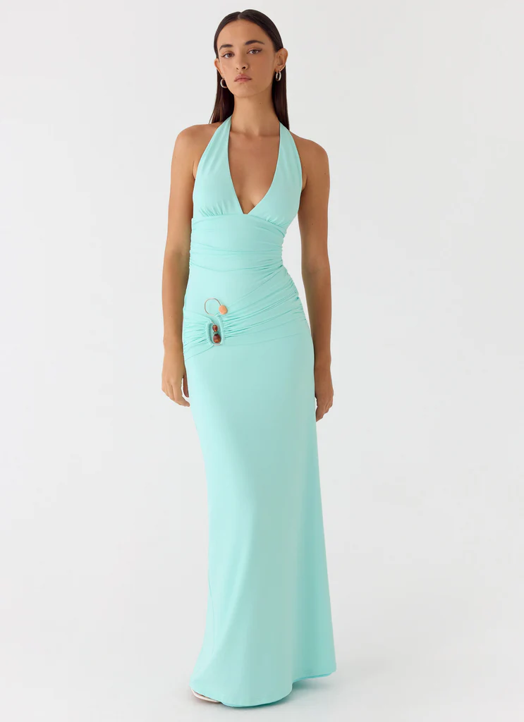 Abito Maxi a Spalline Rhia - Mint